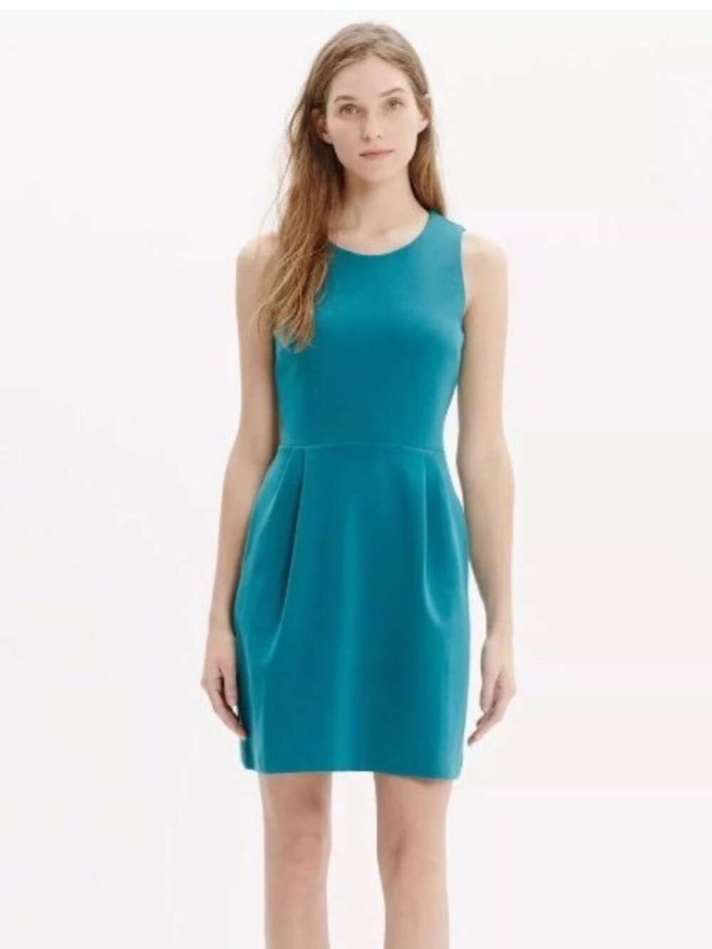Madewell fit-and-flare dress - teal